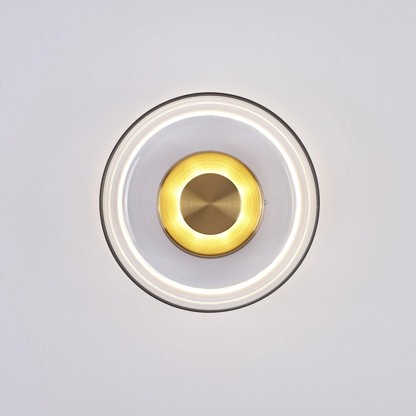 Ambient LED Wall Light With Glass And Brass Screen NALANI