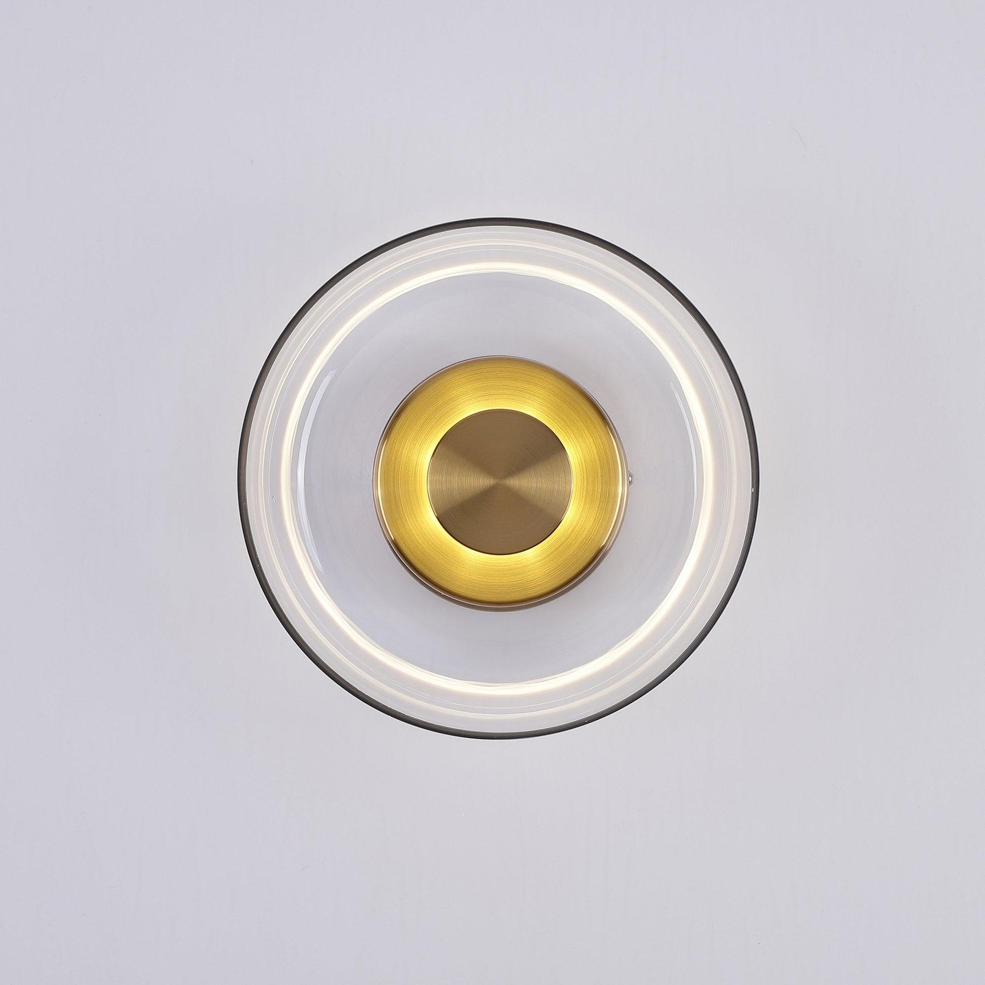 Ambient LED Wall Light With Glass And Brass Screen NALANI