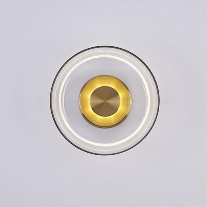 Ambient LED Wall Light With Glass And Brass Screen NALANI