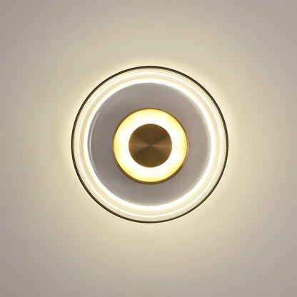 Ambient LED Wall Light With Glass And Brass Screen NALANI