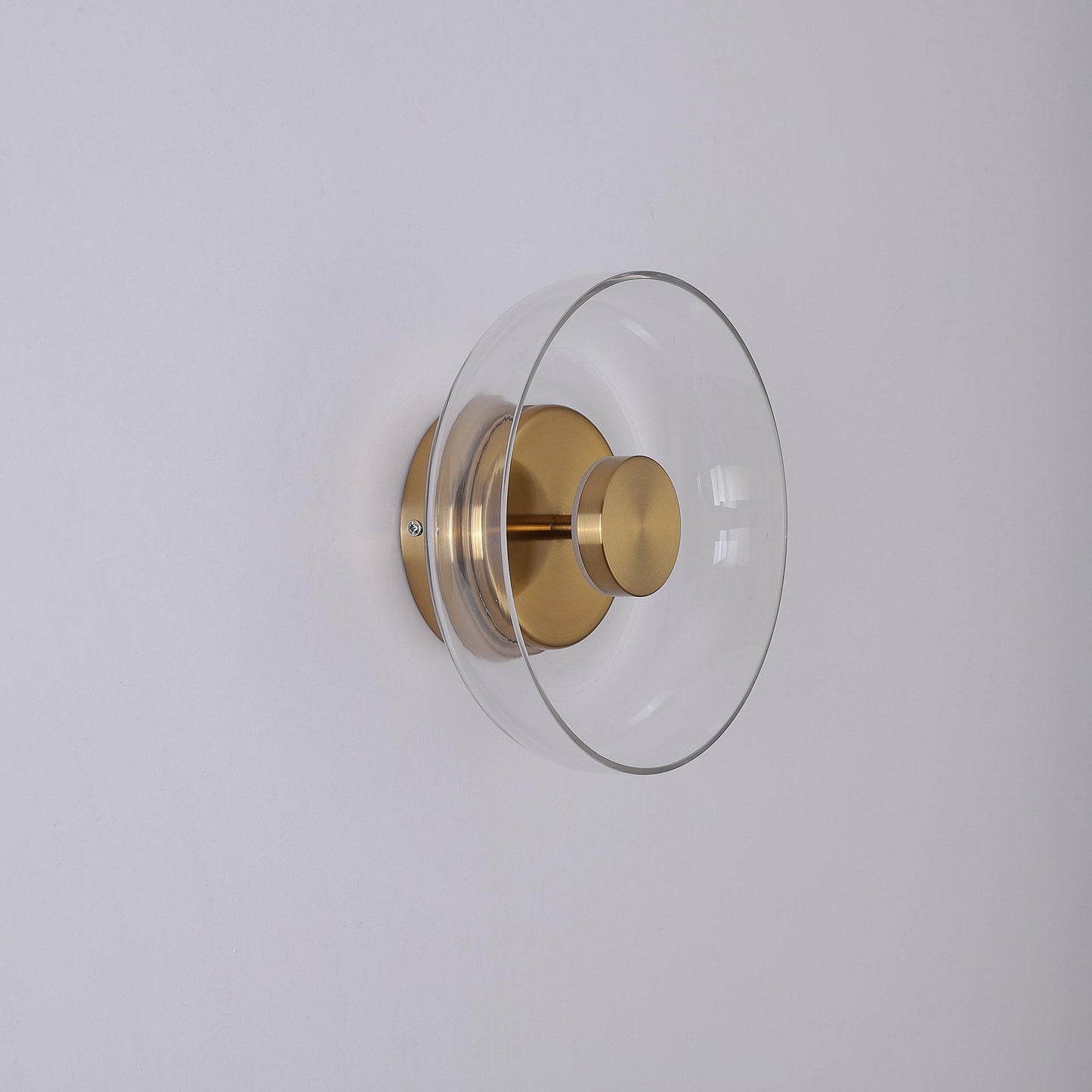 Ambient LED Wall Light With Glass And Brass Screen NALANI