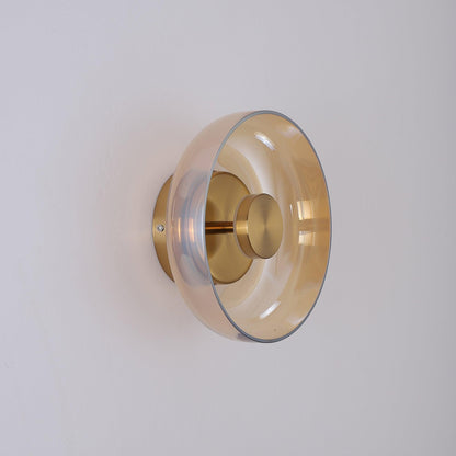 Ambient LED Wall Light With Glass And Brass Screen NALANI