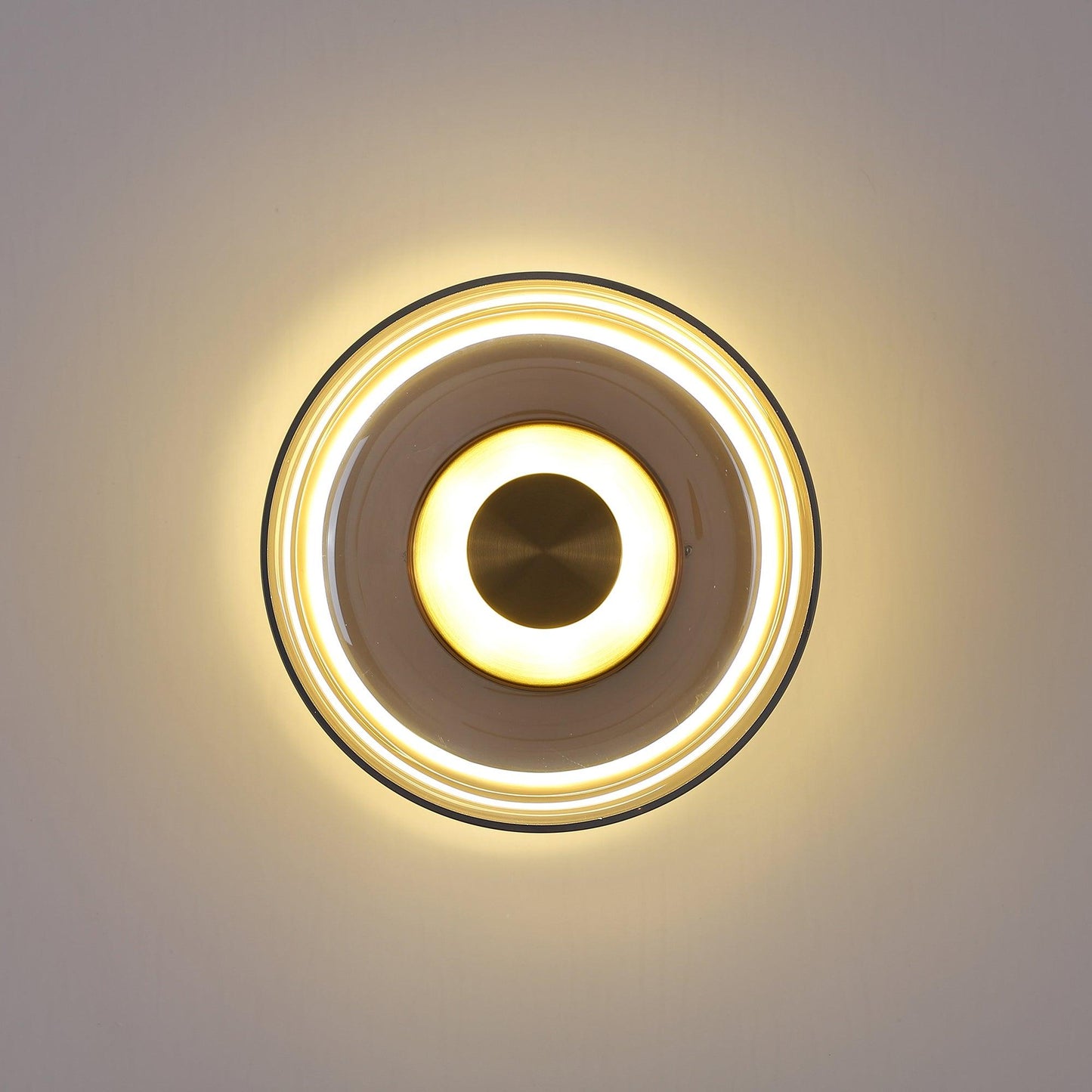 Ambient LED Wall Light With Glass And Brass Screen NALANI