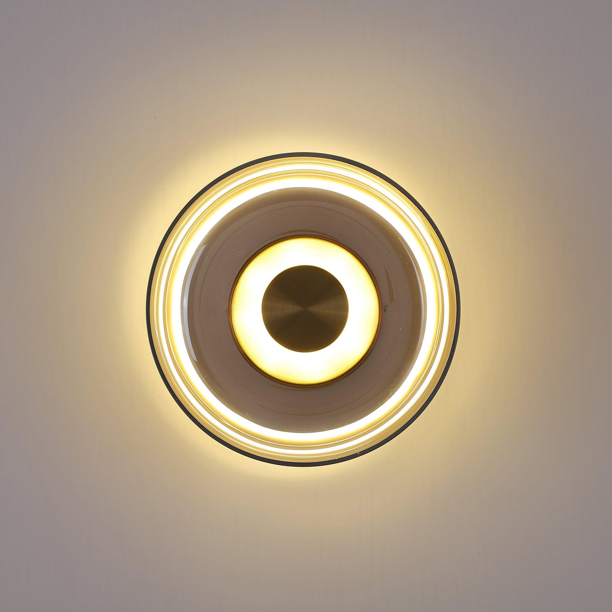 Ambient LED Wall Light With Glass And Brass Screen NALANI
