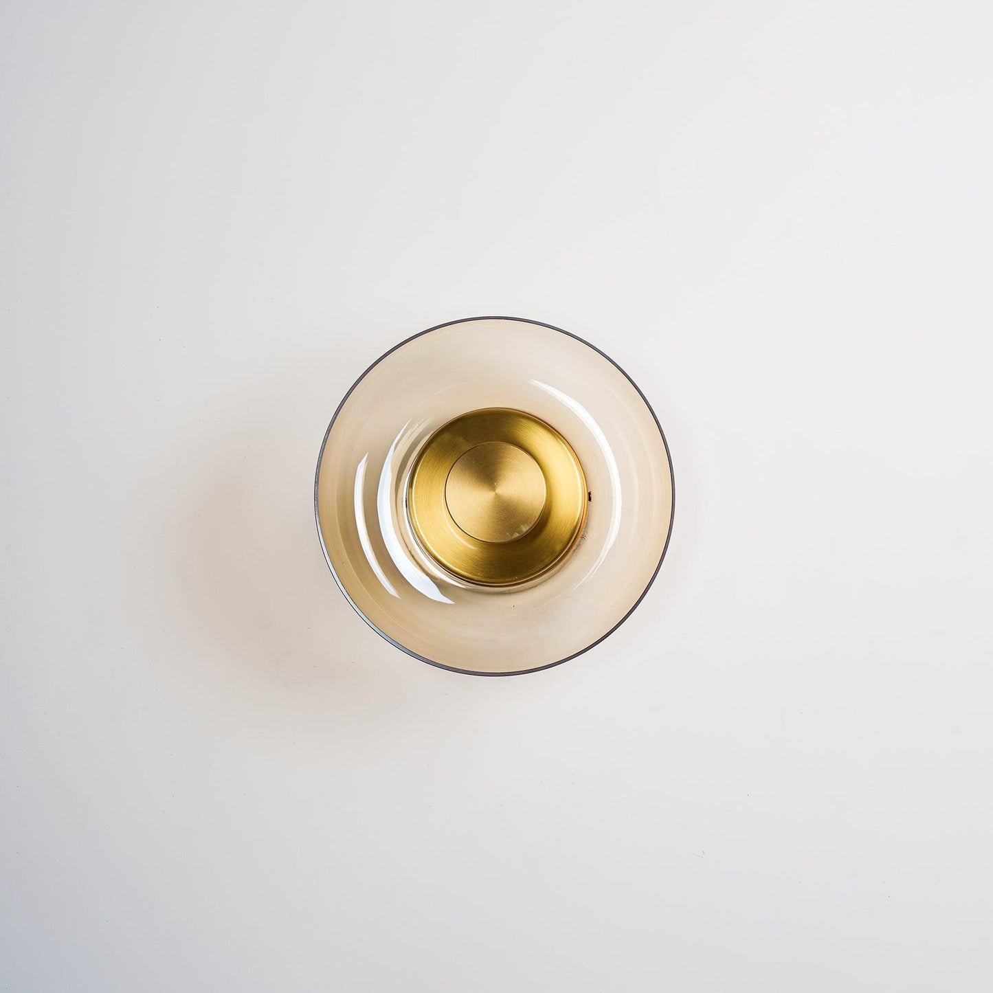 Ambient LED Wall Light With Glass And Brass Screen NALANI