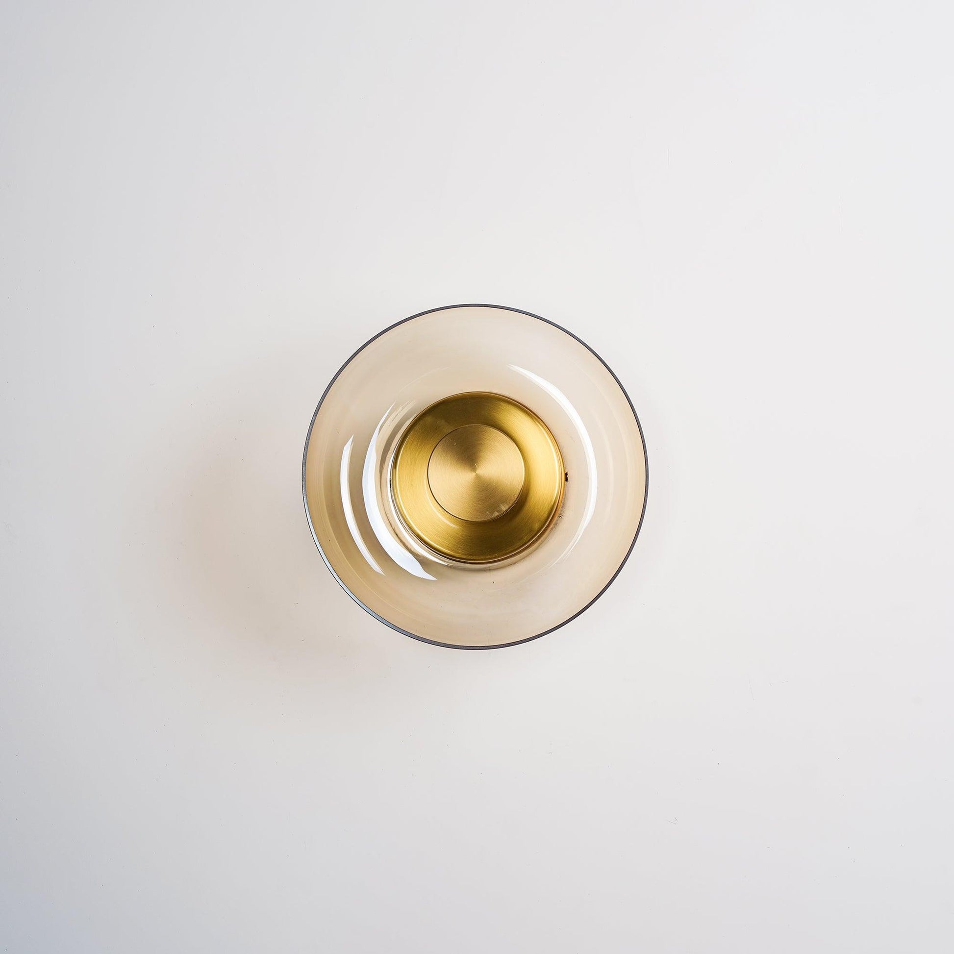Ambient LED Wall Light With Glass And Brass Screen NALANI