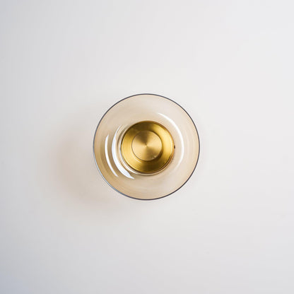 Ambient LED Wall Light With Glass And Brass Screen NALANI