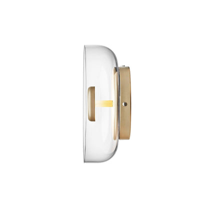 Ambient LED Wall Light With Glass And Brass Screen NALANI