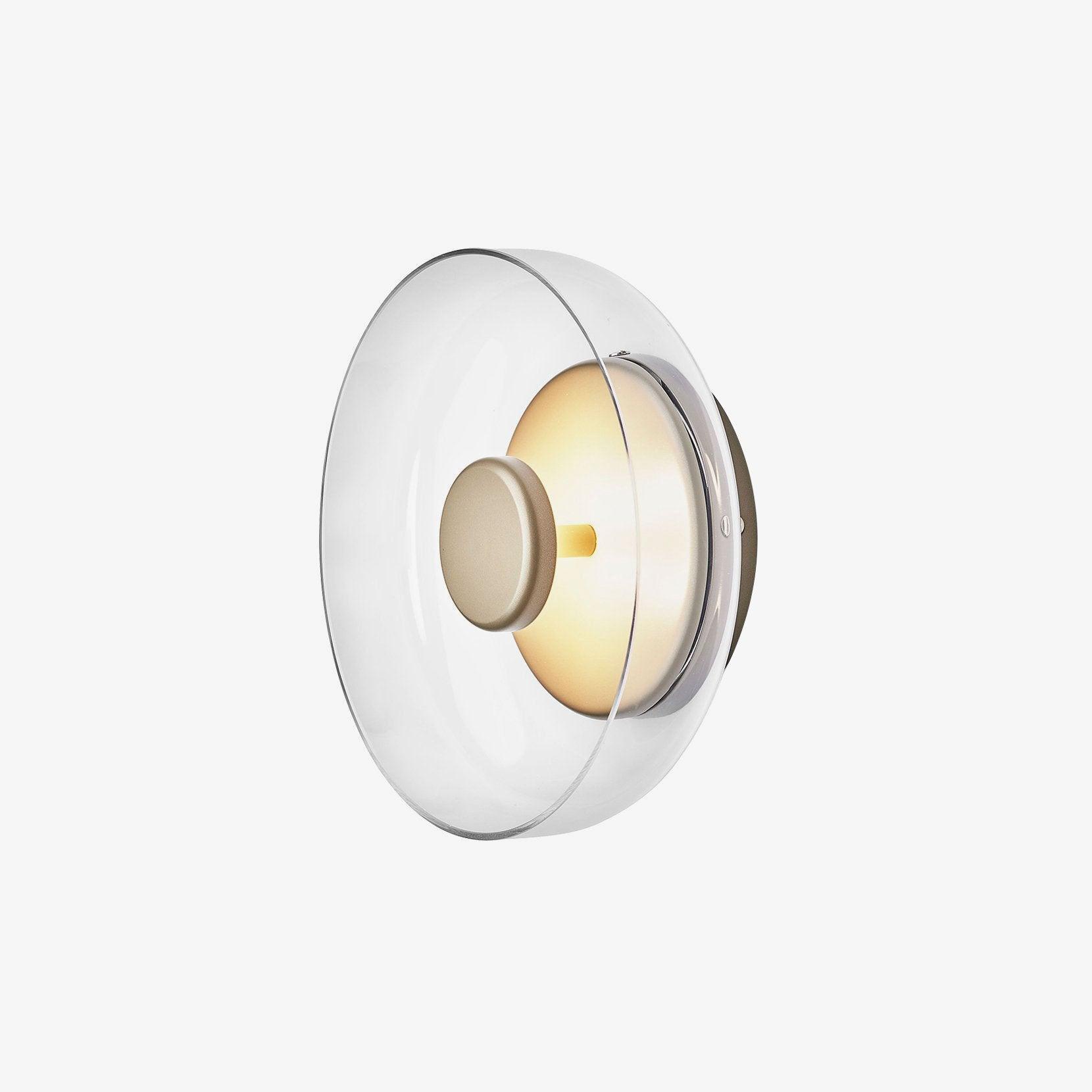 Ambient LED Wall Light With Glass And Brass Screen NALANI