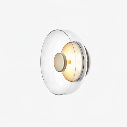 Ambient LED Wall Light With Glass And Brass Screen NALANI