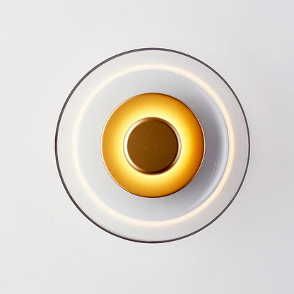 Ambient LED Wall Light With Glass And Brass Screen NALANI