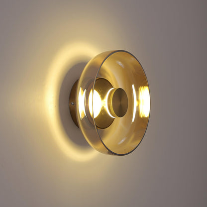 Ambient LED Wall Light With Glass And Brass Screen NALANI