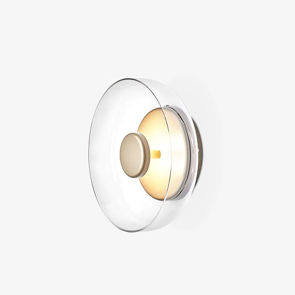 Ambient LED Wall Light With Glass And Brass Screen NALANI