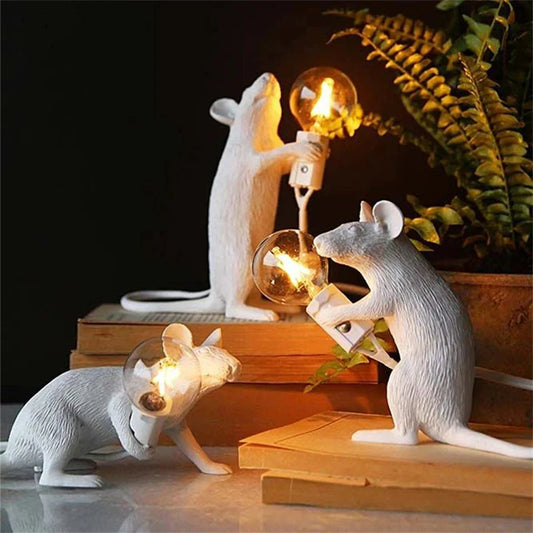 Art Deco Mouse Table Lamp for Stylish Home Lighting Decor NaLani