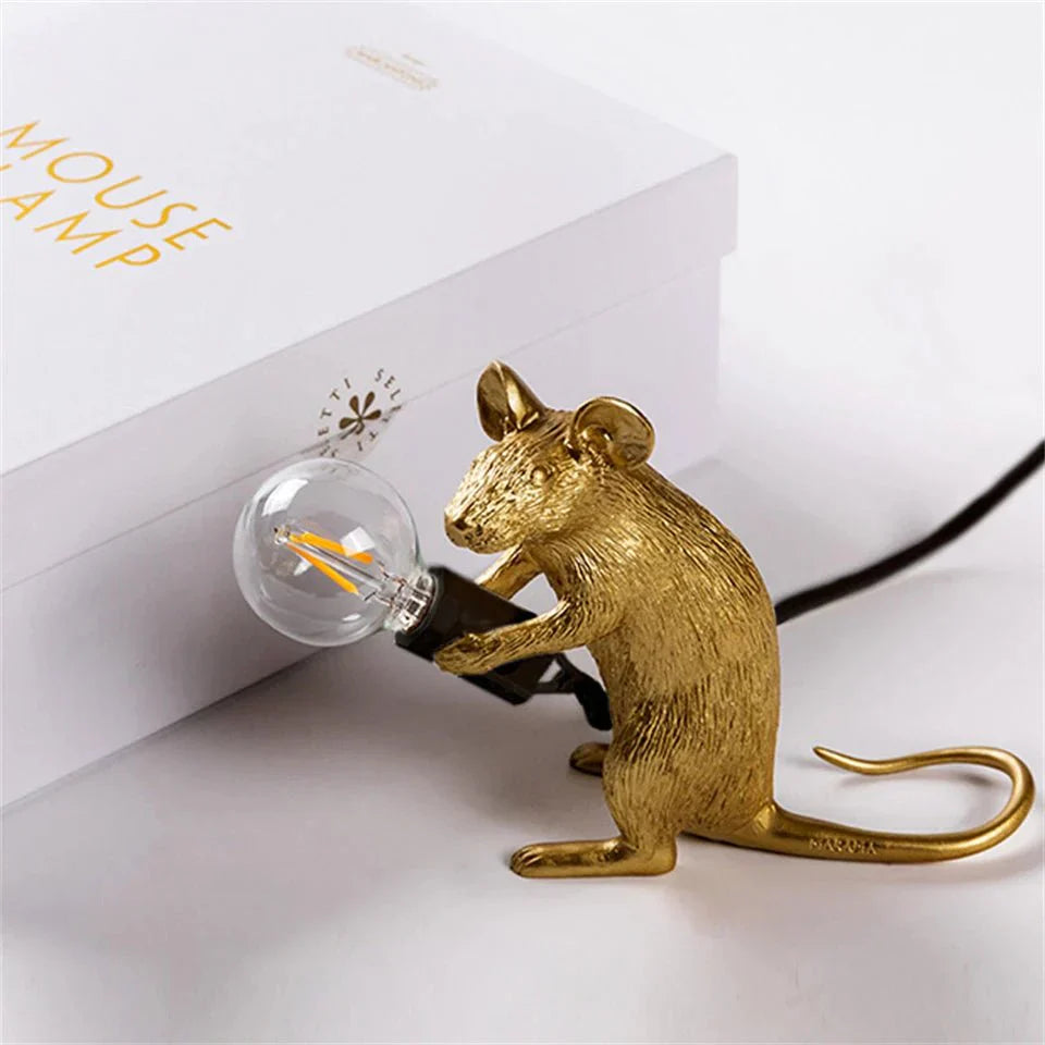 Art Deco Mouse Table Lamp for Stylish Home Lighting Decor NaLani