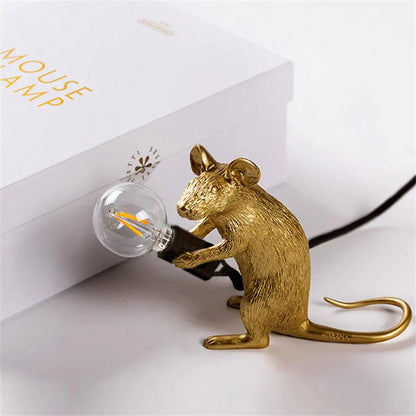 Art Deco Mouse Table Lamp for Stylish Home Lighting Decor NaLani