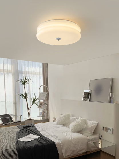 Art Deco Vintage Ceiling Light With White Glass Shade NALANI