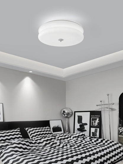 Art Deco Vintage Ceiling Light With White Glass Shade NALANI