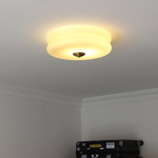 Art Deco Vintage Ceiling Light for Elegant Home Decor Chrome+beige NaLani