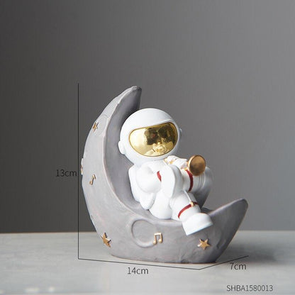 Astronaut Music Instrument Decor Sculpture for Home and Office Trumpet NaLani