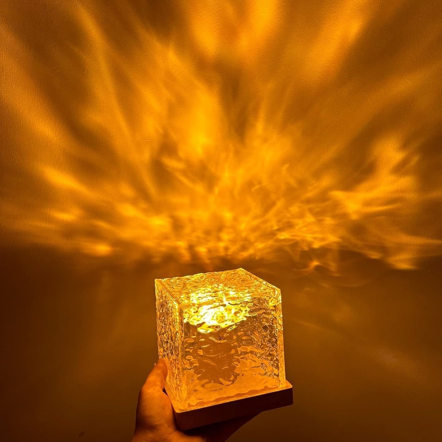 Aurora Borealis Cube Lamp with Prism Light Display for Home Decor NALANI