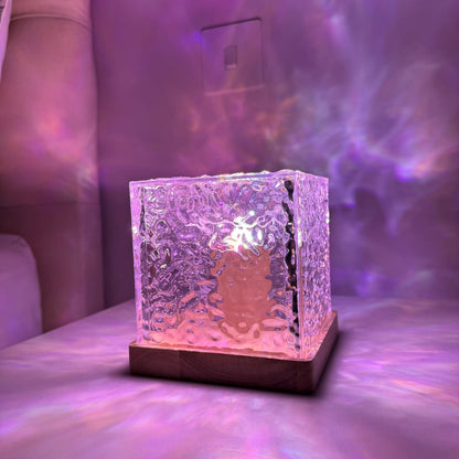 Aurora Borealis Cube Lamp with Prism Light Display for Home Decor NALANI