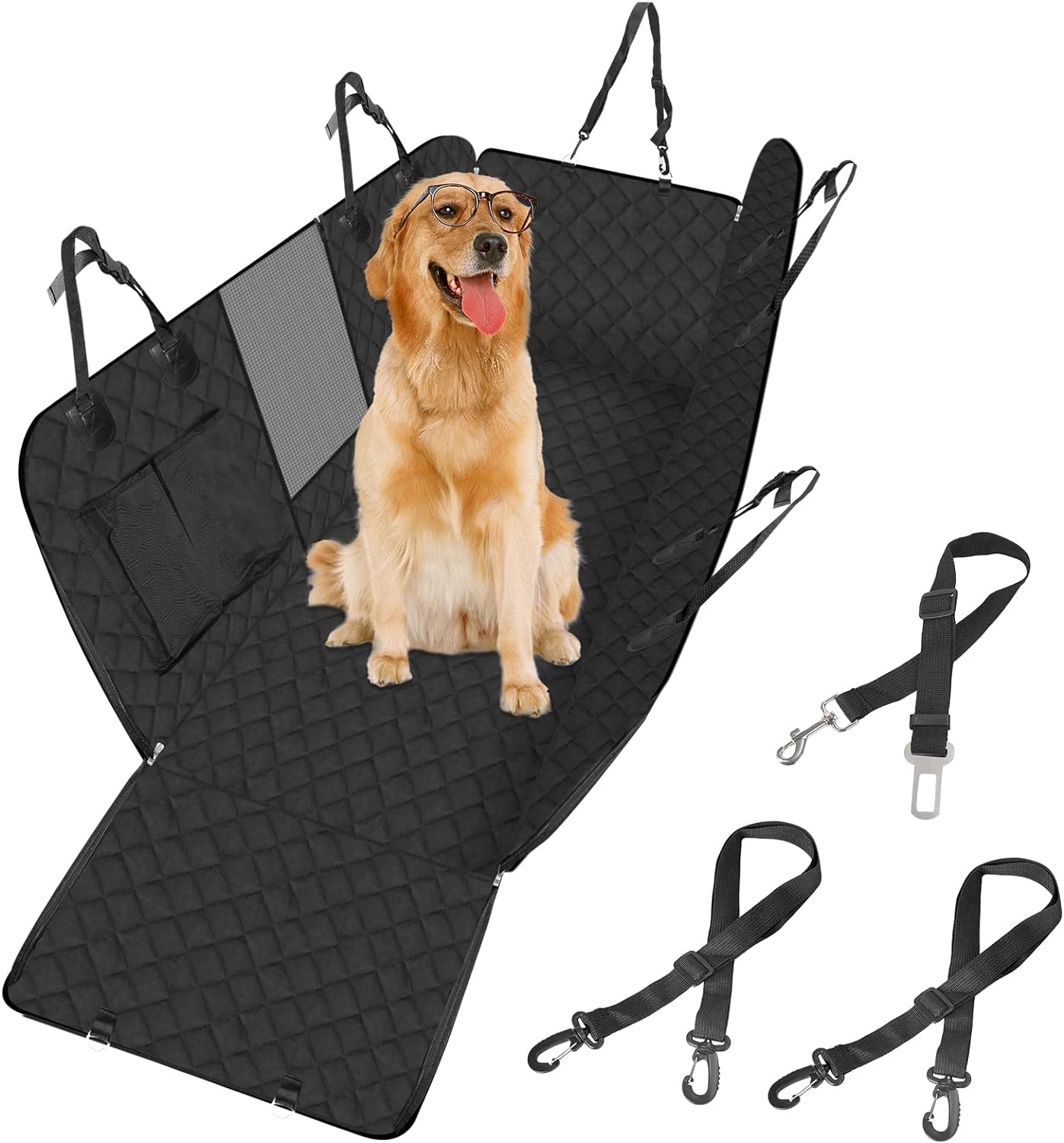 Backseat Dog Car Cover 4 In 1 Waterproof Window Protector NALANI