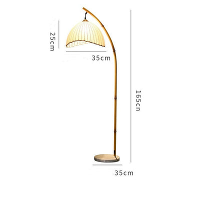 Bamboo Floor Lamp for Modern Home Decor and Elegant Lighting NaLani