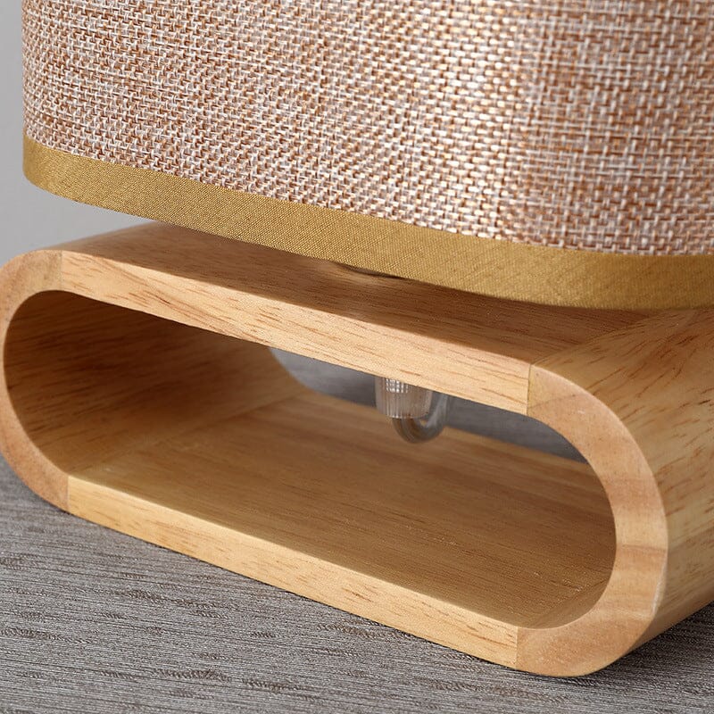 Bamboo Table Lamp With Japanese Inspired Design NALANI