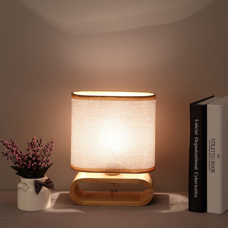 Bamboo Table Lamp With Japanese Inspired Design NALANI
