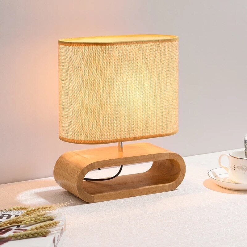 Bamboo Table Lamp With Japanese Inspired Design NALANI
