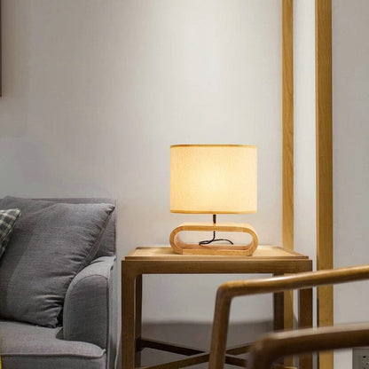 Bamboo Table Lamp With Japanese Inspired Design NALANI
