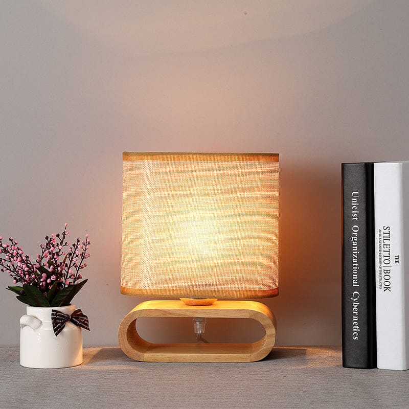 Bamboo Table Lamp With Japanese Inspired Design NALANI
