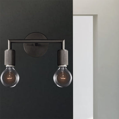 Bare Bulb Metal Wall Sconce Square Arm One Light Indoor NALANI