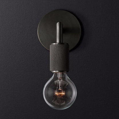 Bare Bulb Metal Wall Sconce Square Arm One Light Indoor NALANI