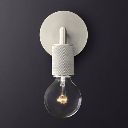 Bare Bulb Metal Wall Sconce Square Arm One Light Indoor NALANI