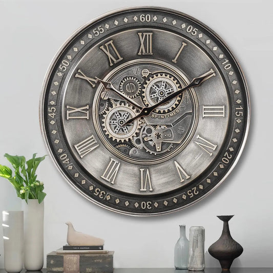 Battery Powered Wall Clock for Home or Office Modern Decor NALANI