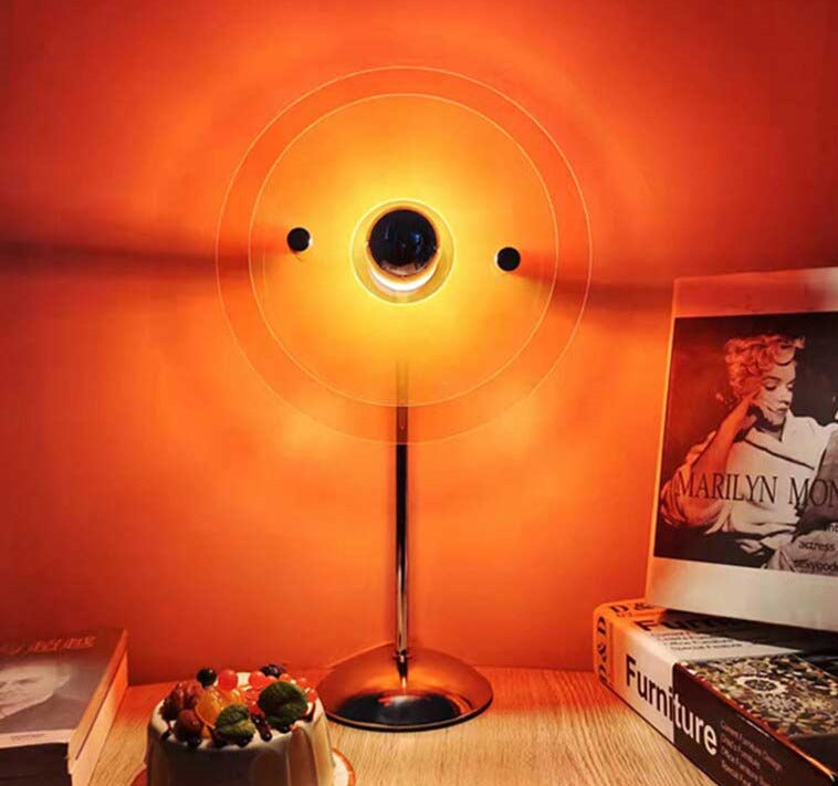 Bauhaus Inspired Retro Glow Lamp for Timeless Elegance and Style B- Orange NALANI