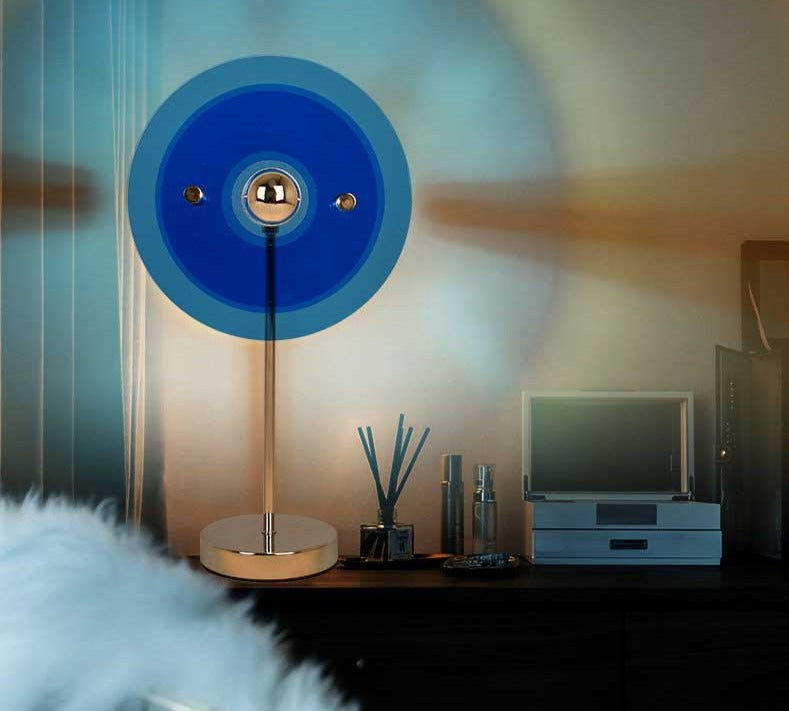 Bauhaus Inspired Retro Glow Lamp for Timeless Elegance and Style C - Blue NALANI