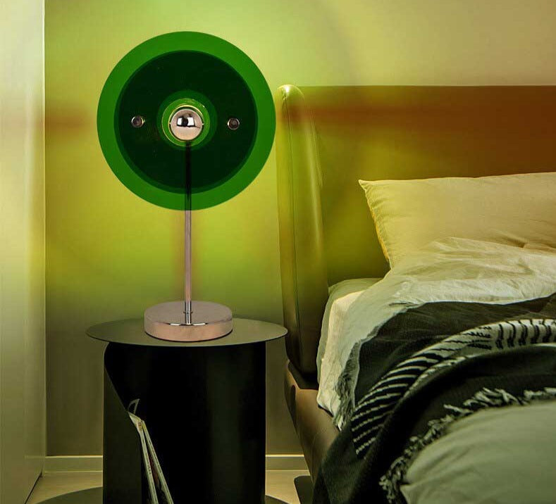 Bauhaus Inspired Retro Glow Lamp for Timeless Elegance and Style D - Green NALANI