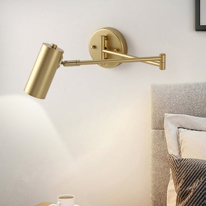 Bedside Wall Mounted Reading Lamp Metal With Extendable Arm NALANI