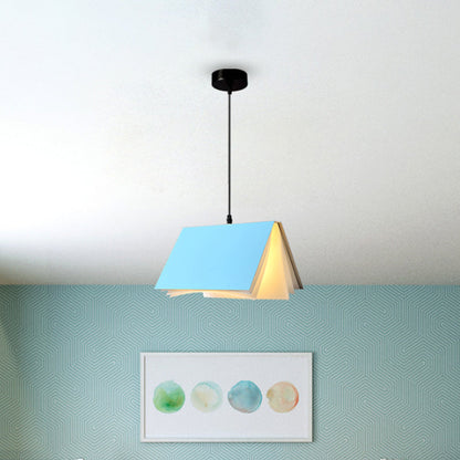 Book Shaped Macaron Pendant Lamp Cafe Light Metal Indoor NALANI