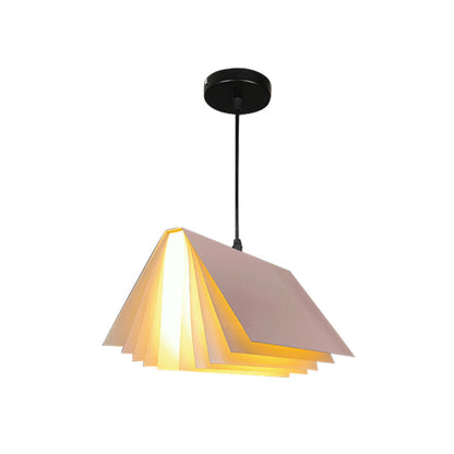 Book Shaped Macaron Pendant Lamp Cafe Light Metal Indoor NALANI