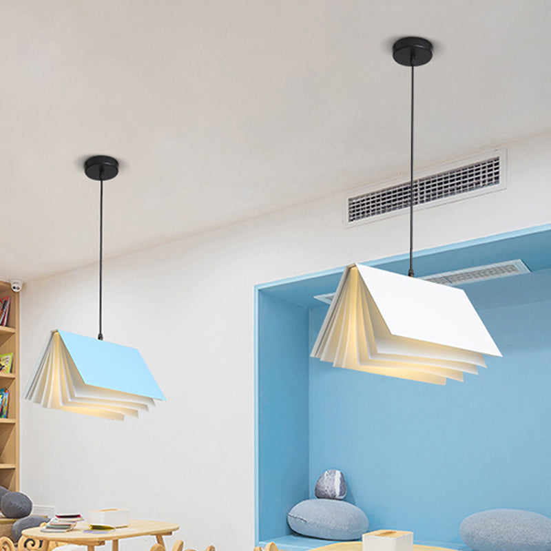 Book Shaped Macaron Pendant Lamp Cafe Light Metal Indoor NALANI