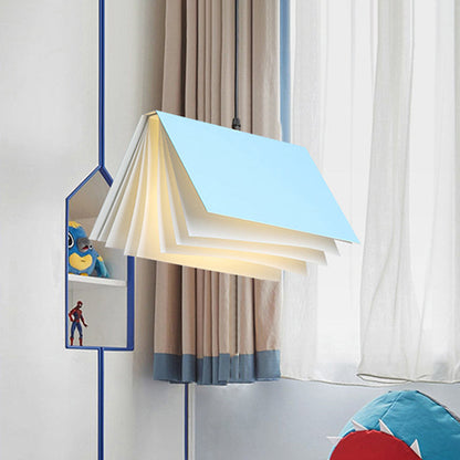 Book Shaped Macaron Pendant Lamp Cafe Light Metal Indoor NALANI