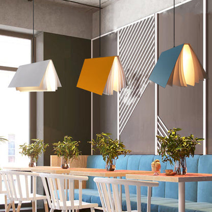 Book Shaped Macaron Pendant Lamp Cafe Light Metal Indoor NALANI