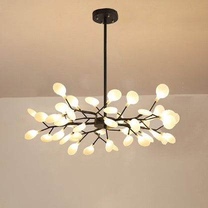 Branched Firefly Chandelier LED Pendant Light Modern Acrylic 45 Black A NALANI