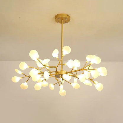 Branched Firefly Chandelier LED Pendant Light Modern Acrylic 45 Gold A NALANI