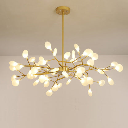 Branched Firefly Chandelier LED Pendant Light Modern Acrylic 54 Gold A NALANI