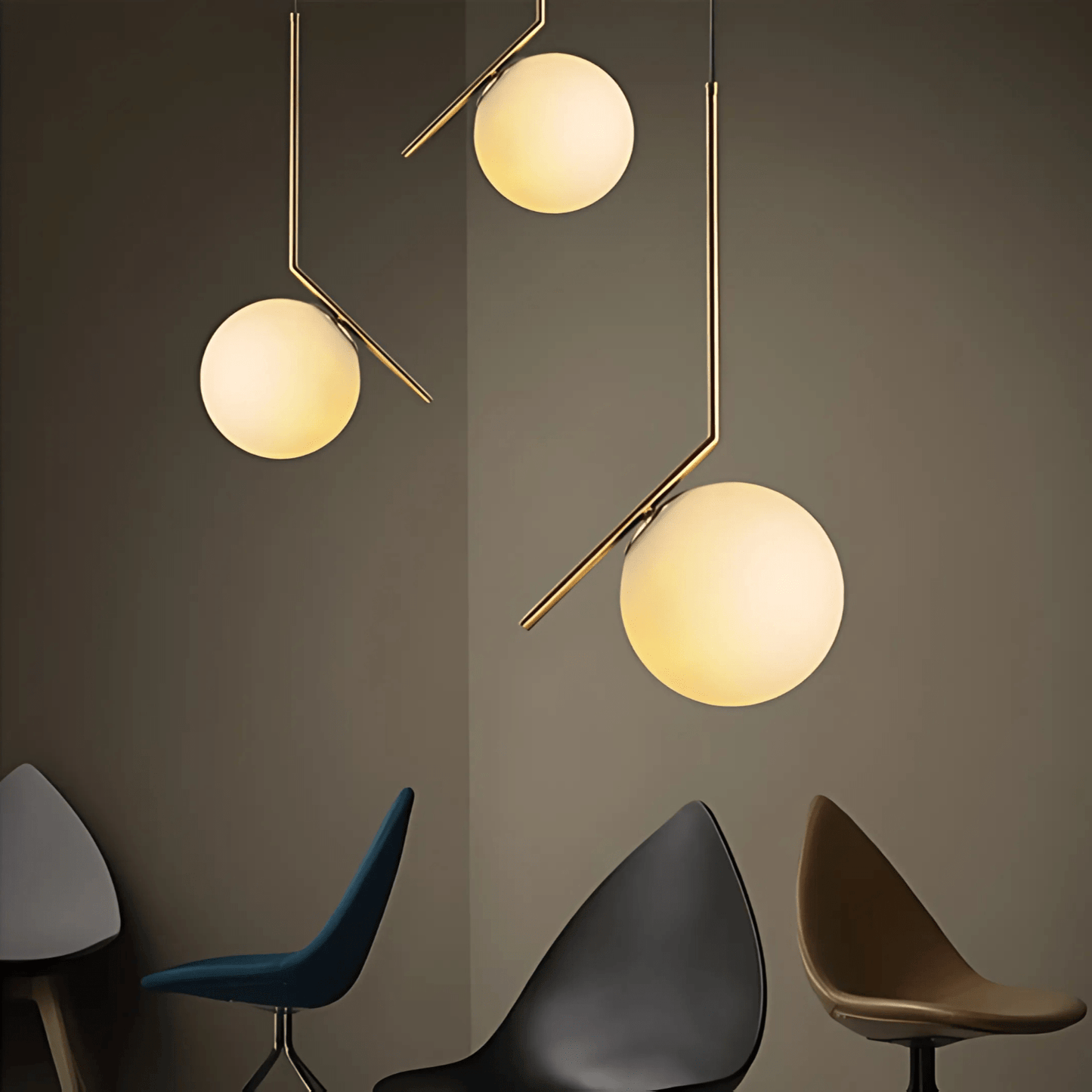 Brass Finish Pendant Light for Elegant Interiors Home Decor NALANI
